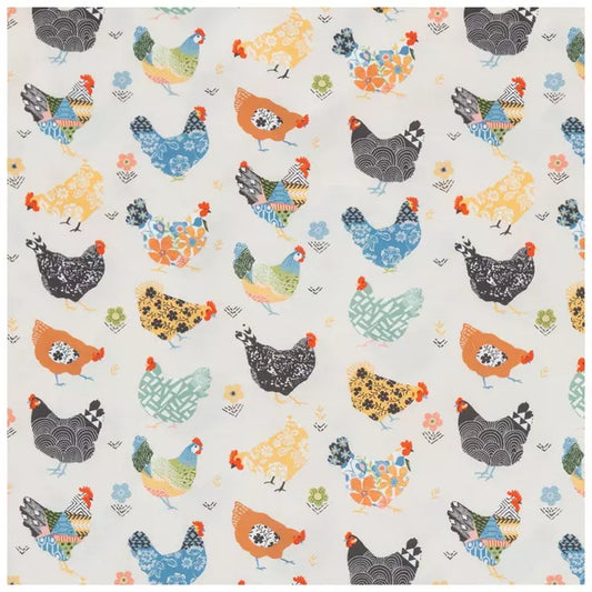 Beeswax Bread Bag - Funky Chicken