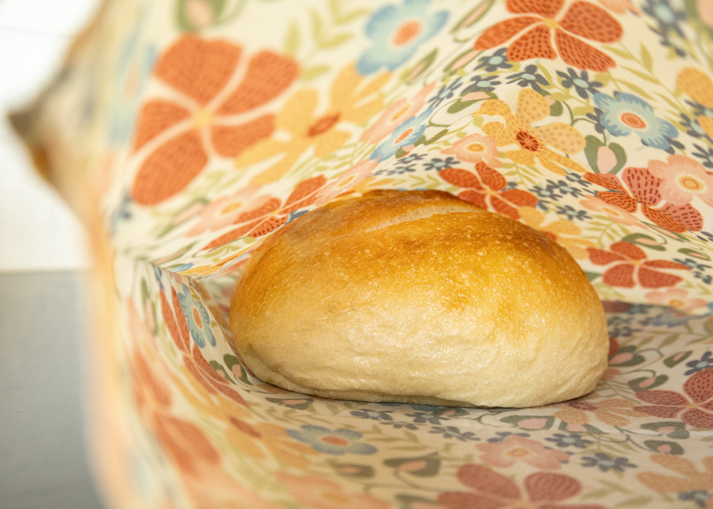 Beeswax Bread Bag - Mauve Bees