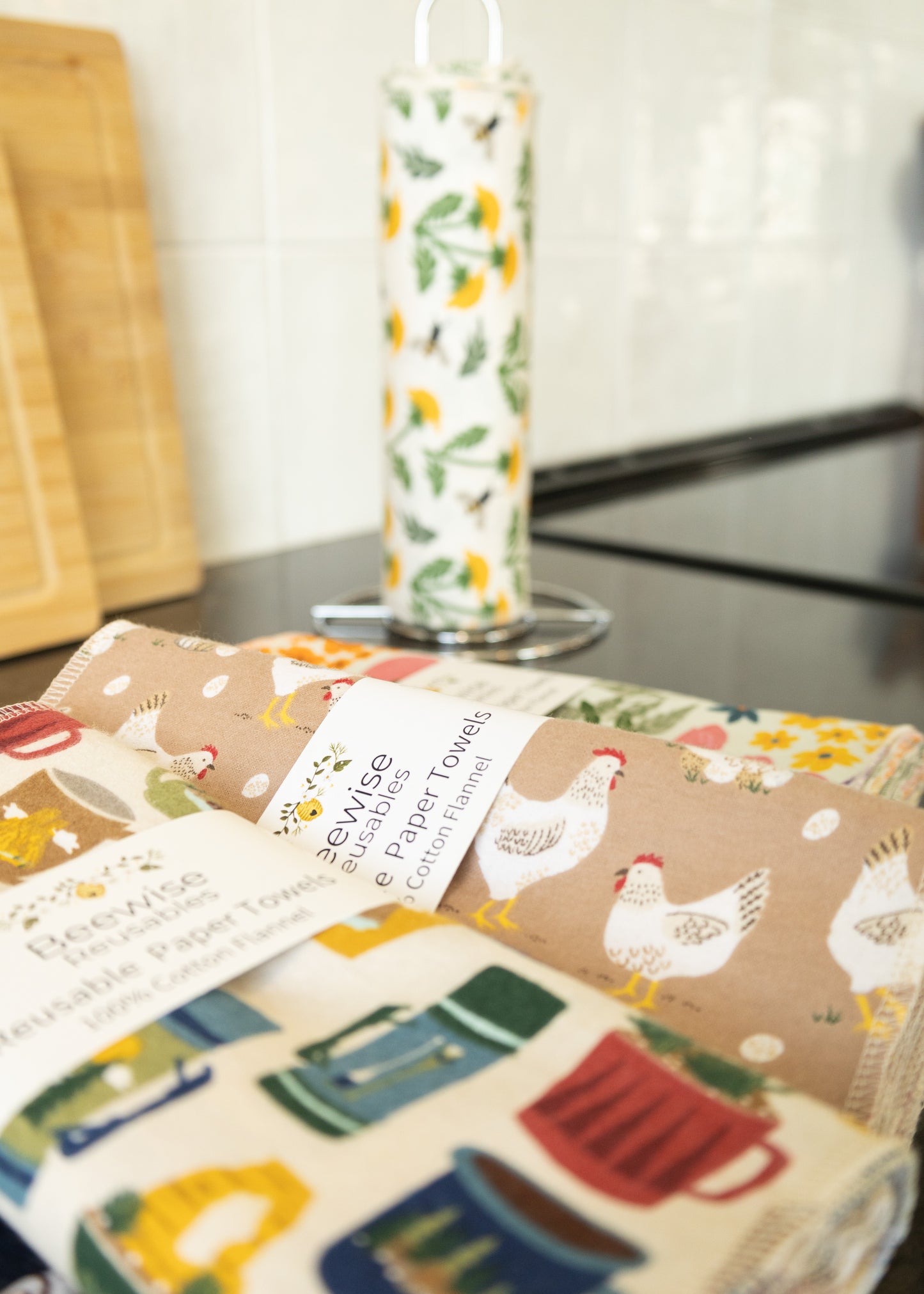 Reusable Paper Towels - Fruits and Veggies