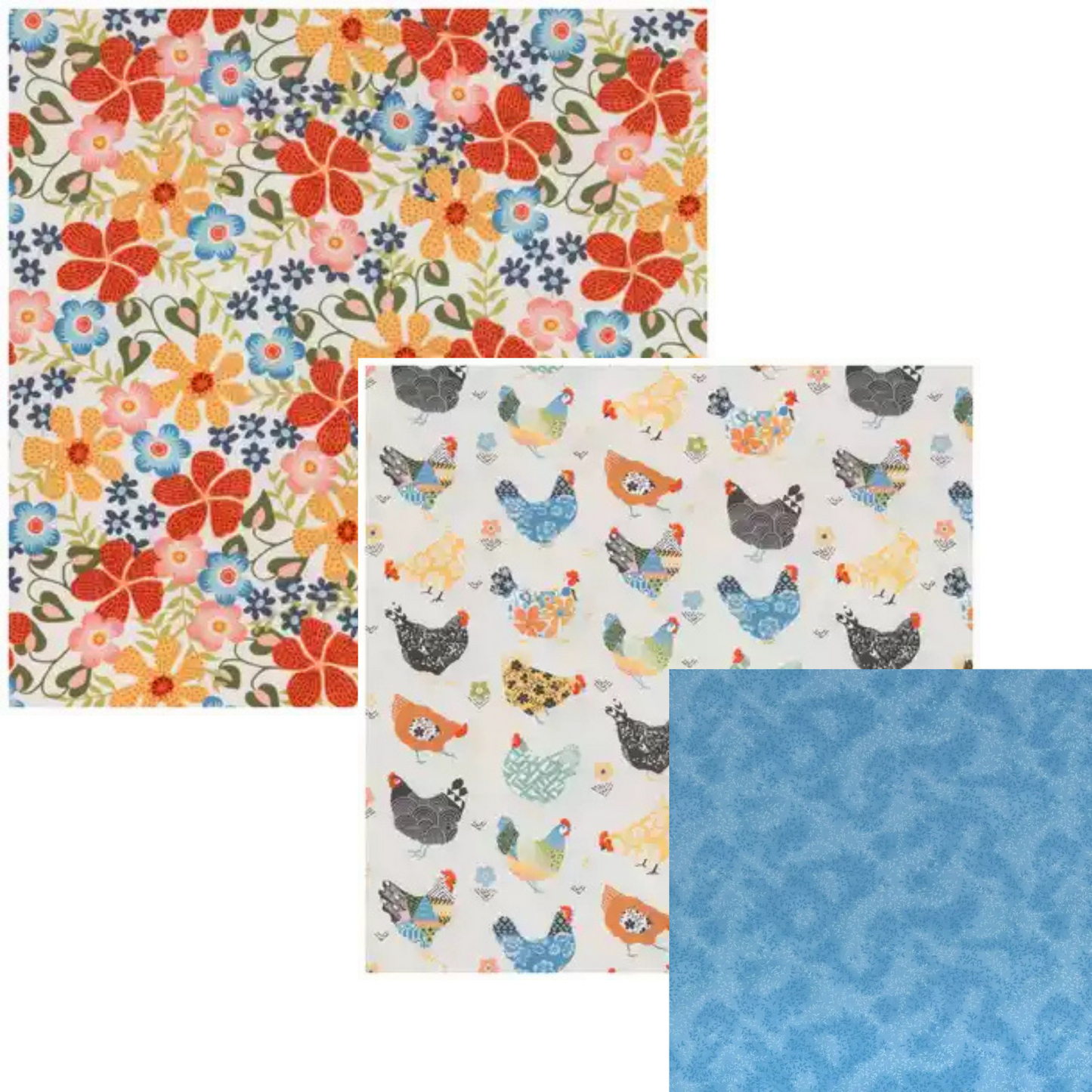 Beeswax Food Wrap Set - Bright Floral