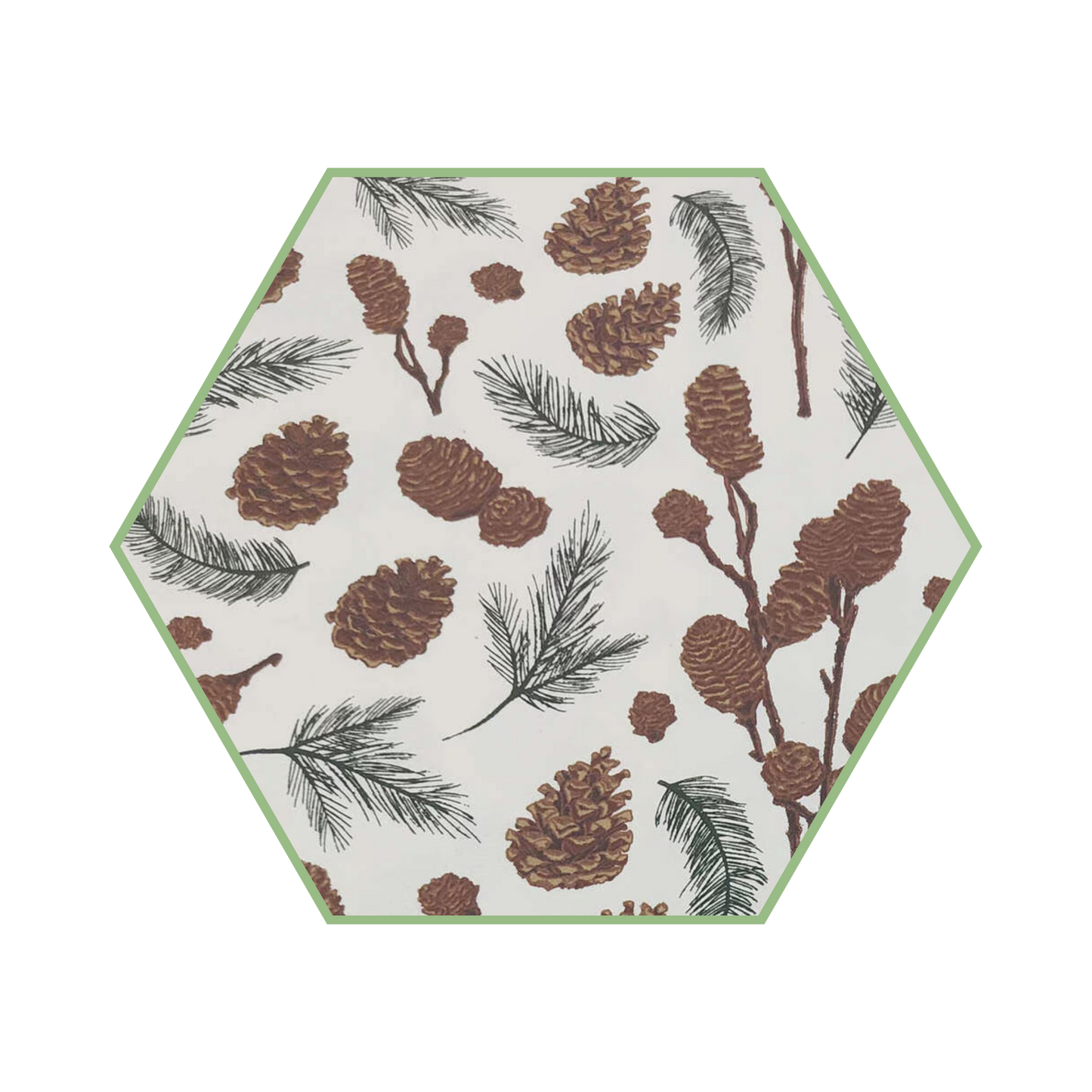 Reusable Paper Towels - Warm Winter Pinecone Wishes