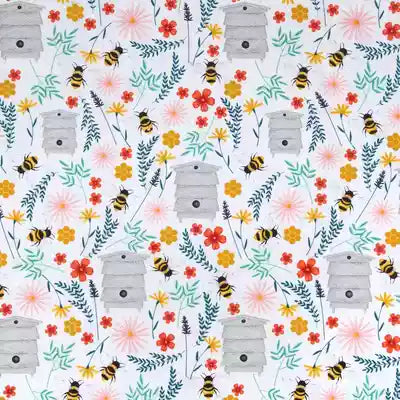 Beeswax Bread Bag - Bee Happy
