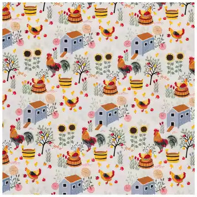 Beeswax Bread Bag - Chicken Coop