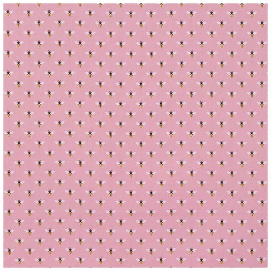 Beeswax Bread Bag - Mauve Bees