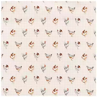 Beeswax Bread Bag - Gingham Chicken