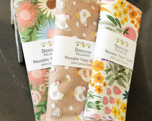 Reusable Paper Towels - Camping Critters