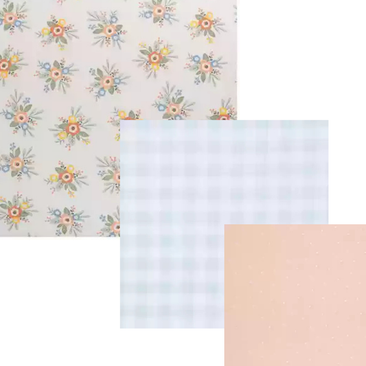 Beeswax Food Wrapped Set - Gingham and flowers